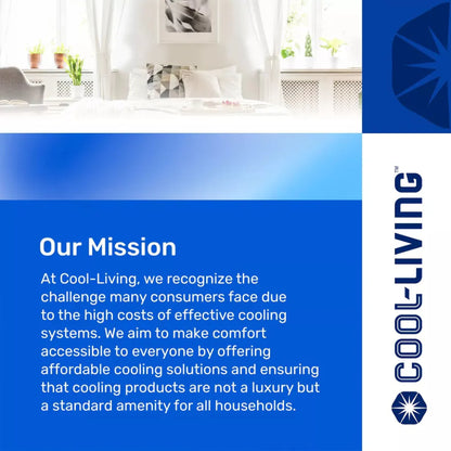Cool Living 3 Speed Oscillating 12 Inch White Table Fan