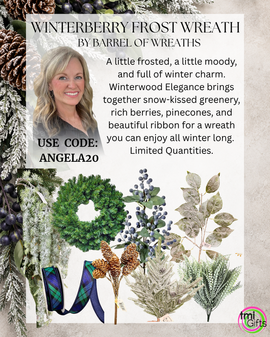 Winterberry Frost Wreath Kit By Barrel Of Wreaths