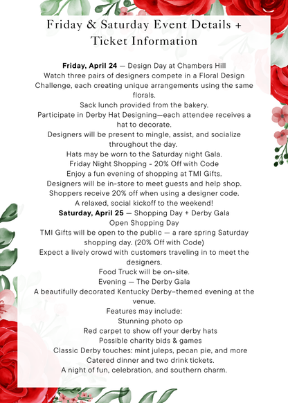 Derby Gala Event Ticket