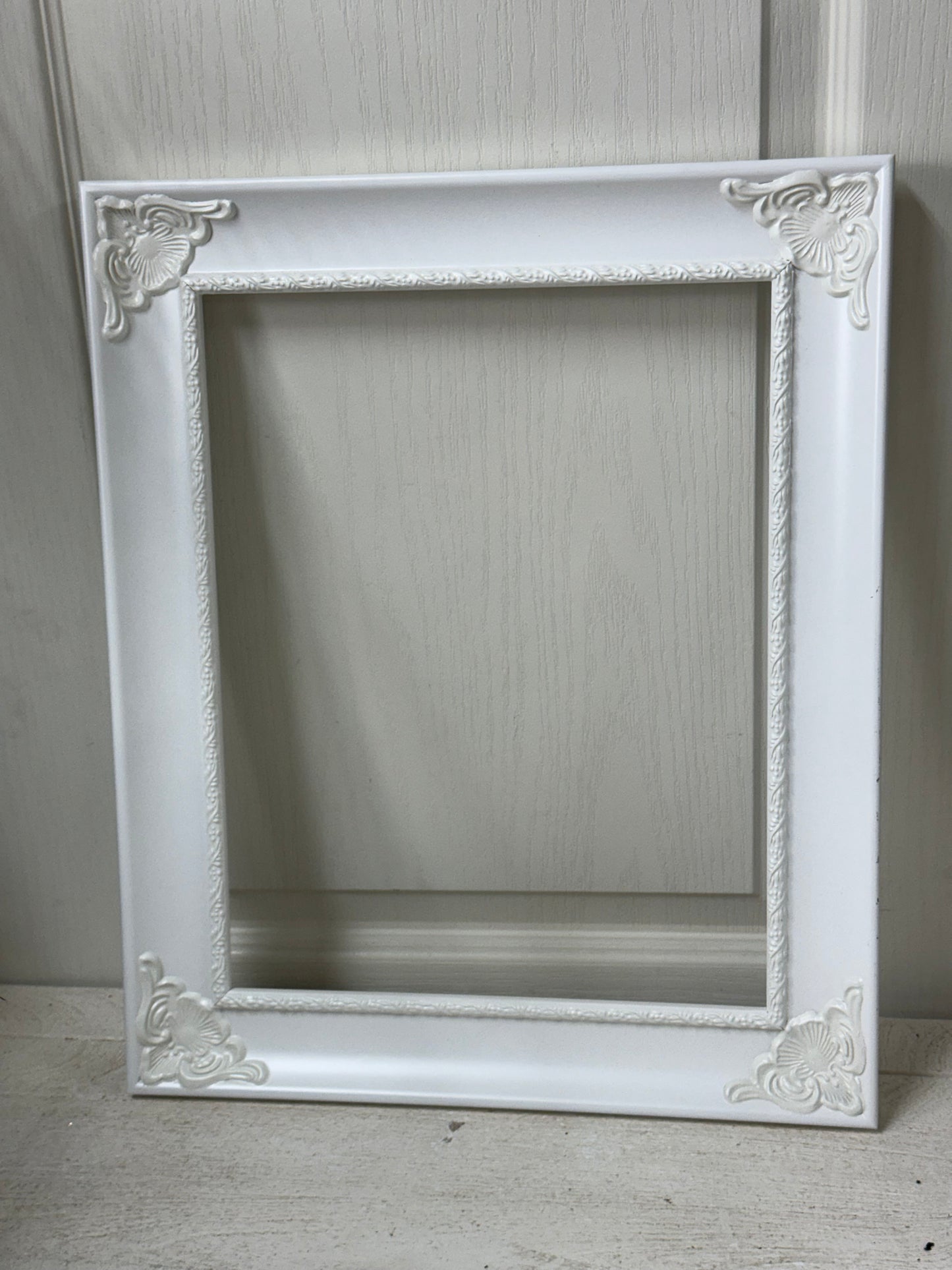 17.5 Inch White Wood Decorative Frame