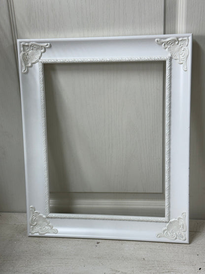 17.5 Inch White Wood Decorative Frame