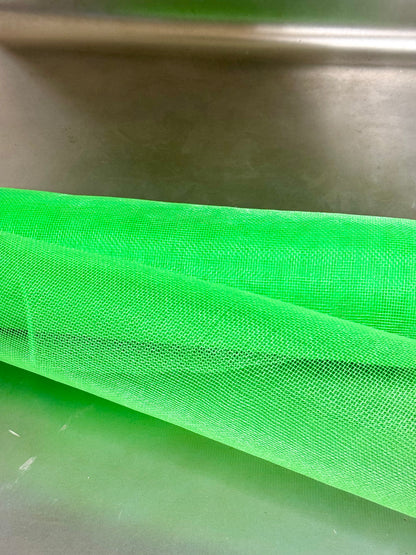 10 Inch By 10 Yard Lime Green Fine Weave Netting