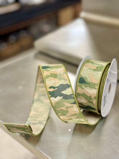 1.5 Inch By 10 Yard Camouflage Ribbon