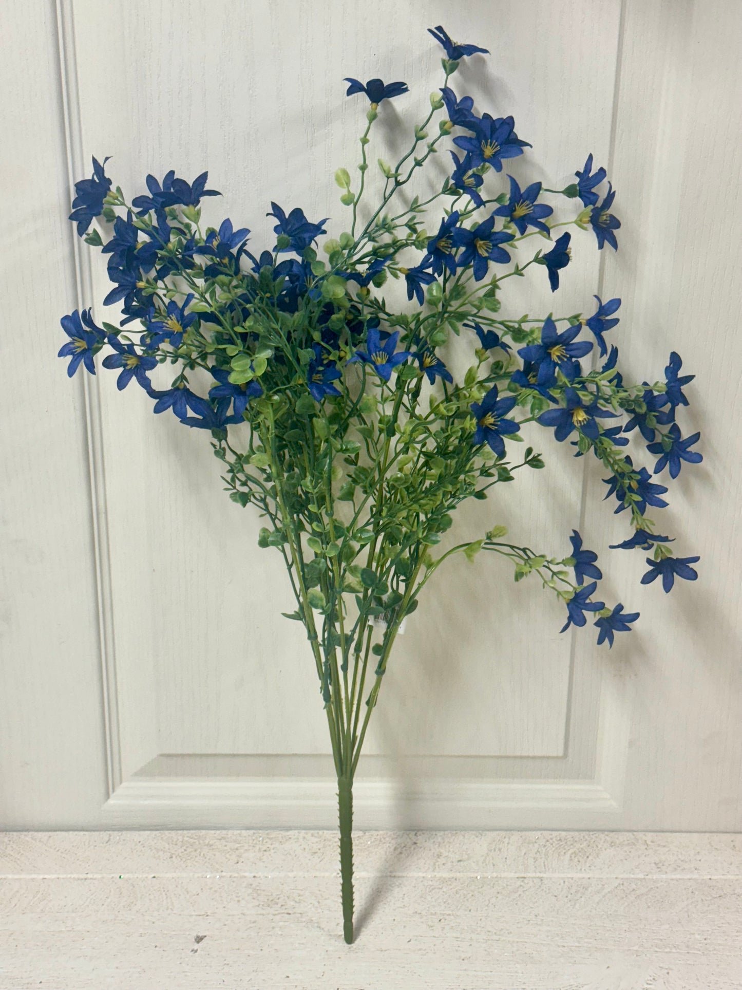 22 Inch Navy Blue Mni Flower Bush