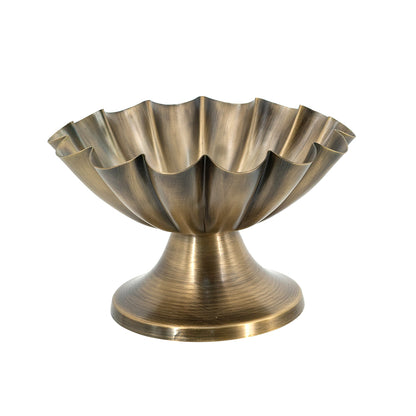 6.5 Inch Bronze Iron Decorative Pedestal Bowl