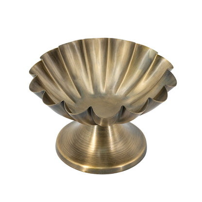 6.5 Inch Bronze Iron Decorative Pedestal Bowl