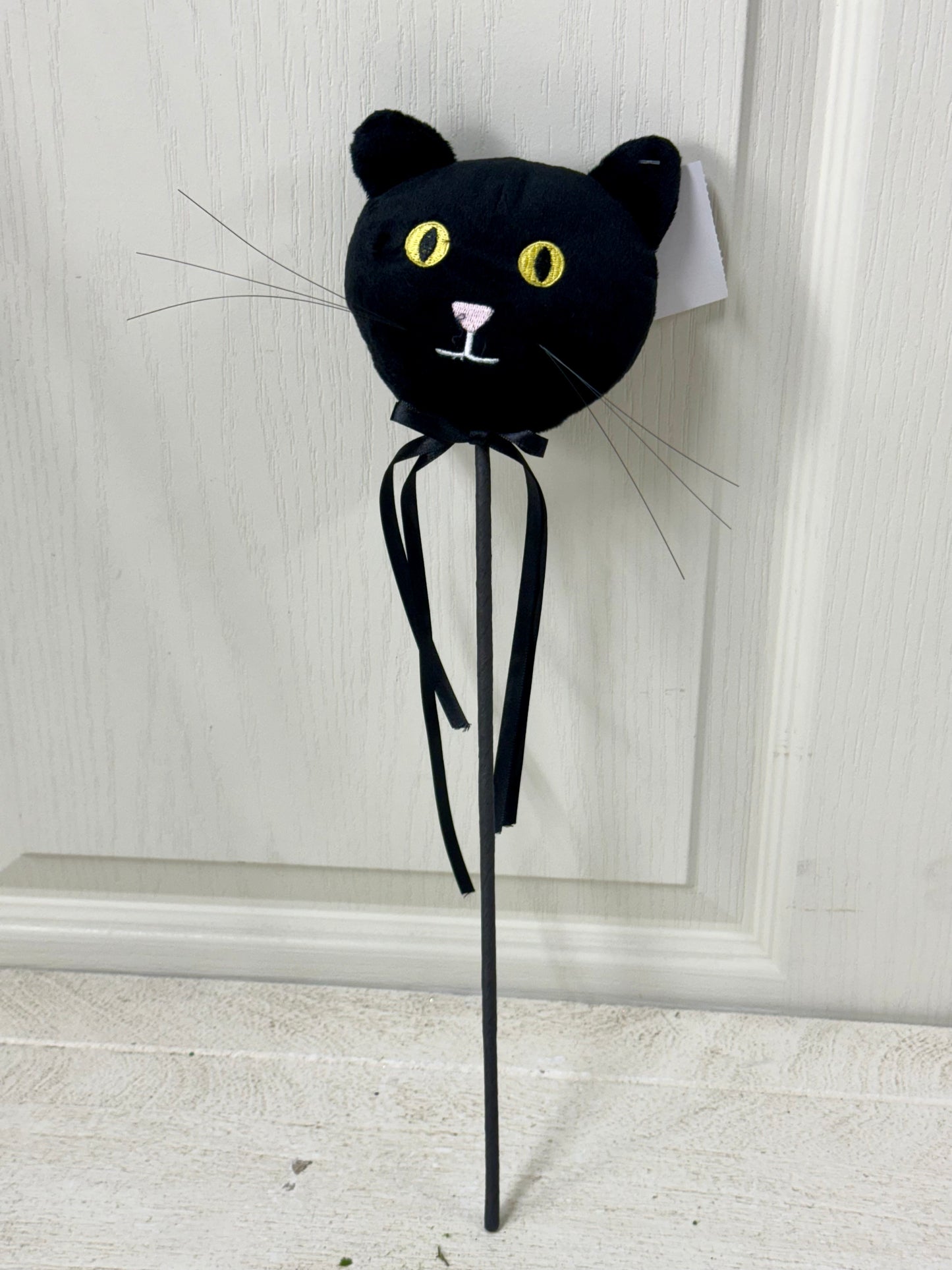 16 Inch Black Soft Fabric Cat Pick