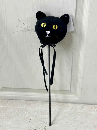 16 Inch Black Soft Fabric Cat Pick