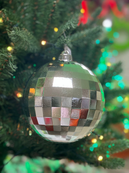 6 Inch Disco Ball Ornament Two Styles