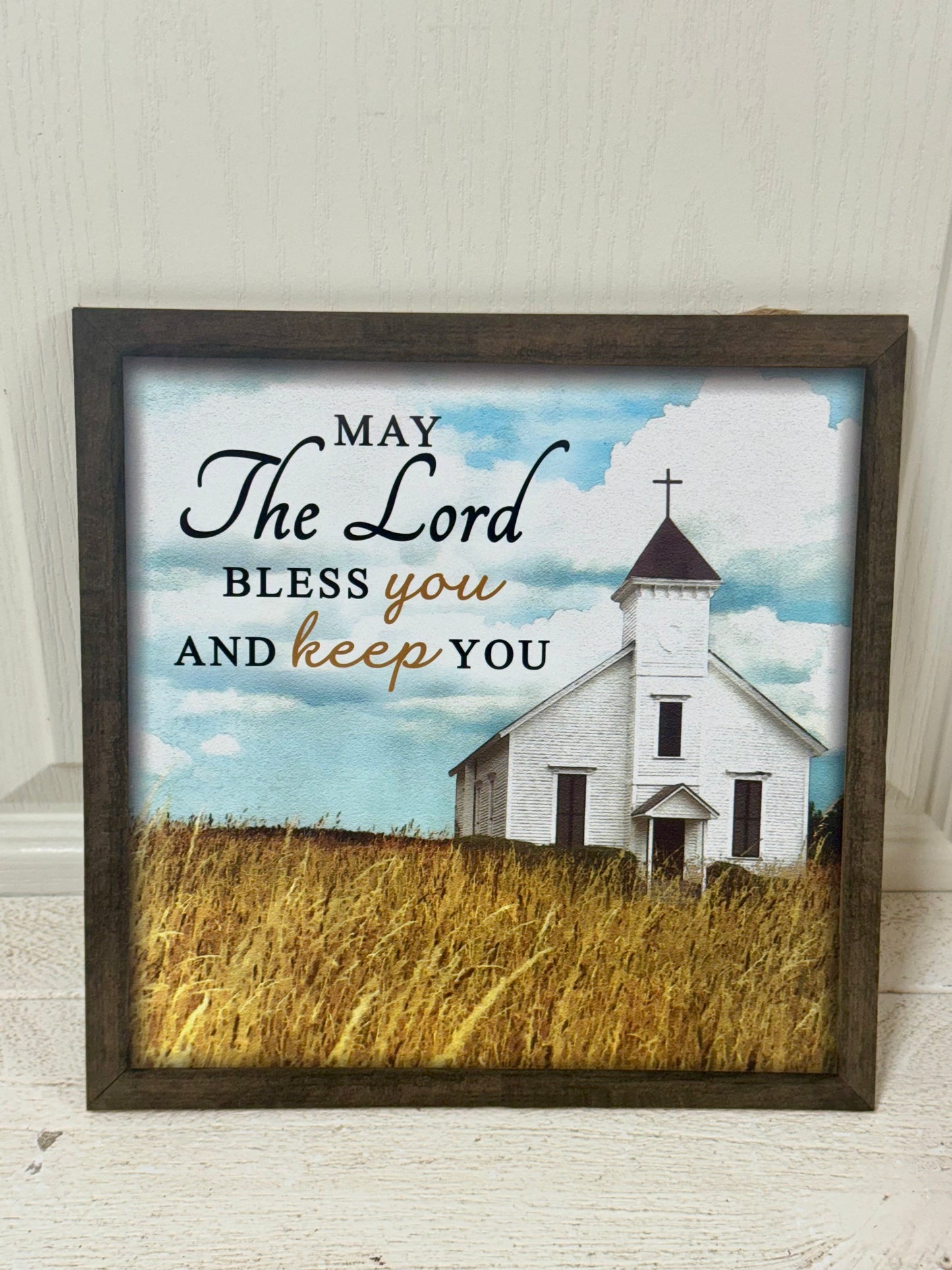 10 Inch May The Lord Bless You Wooden Sign