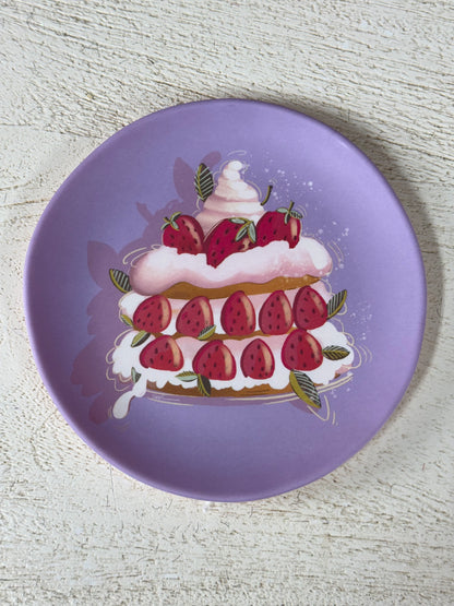 6 Inch Glitterville Melamine Patisserie Plate 12 Assorted Styles