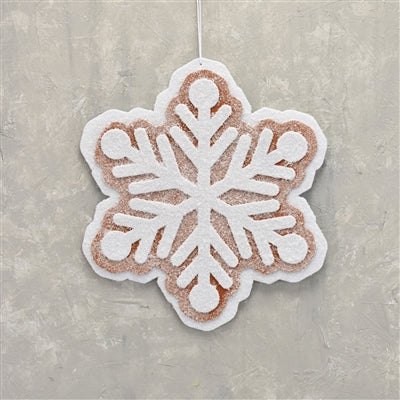 16.5 Inch Giant Gingerbread Snowflake Cooking Hanging Ornament