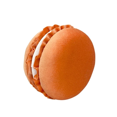 8.5 Inch Peach Orange Fabric Scrumptious Macaroon Ornament