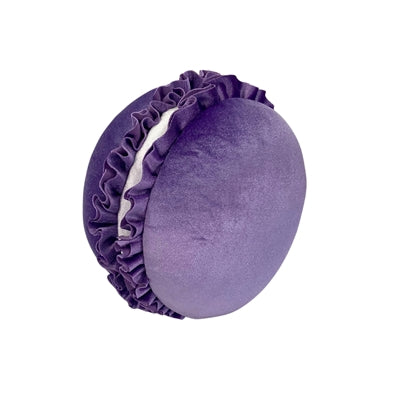 8.5 Inch Purple Fabric Scrumptious Macaroon Ornament