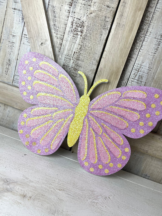 Glitter Eva Butterfly With Antennae