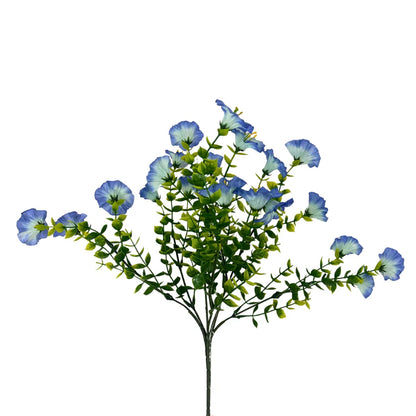 14 Inch Blue Mini Morning Glory Bunch