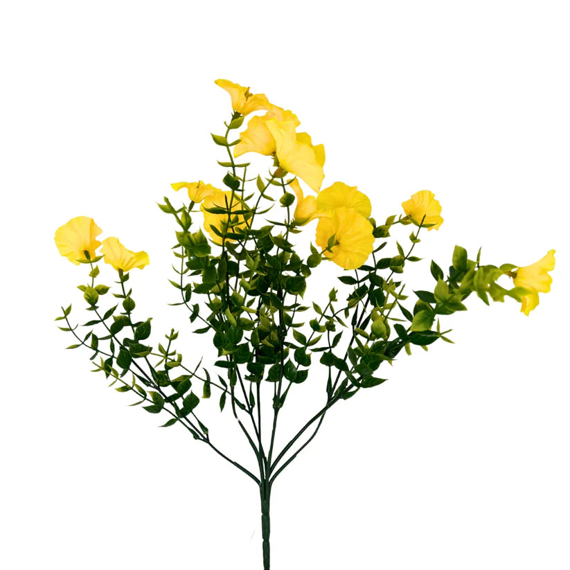 14 Inch Yellow Mini Morning Glory Bunch