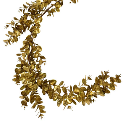 52 Inch Metallic Gold Eucalyptus Garland