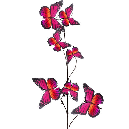 42 Inch Hot Pink Butterfly Spray