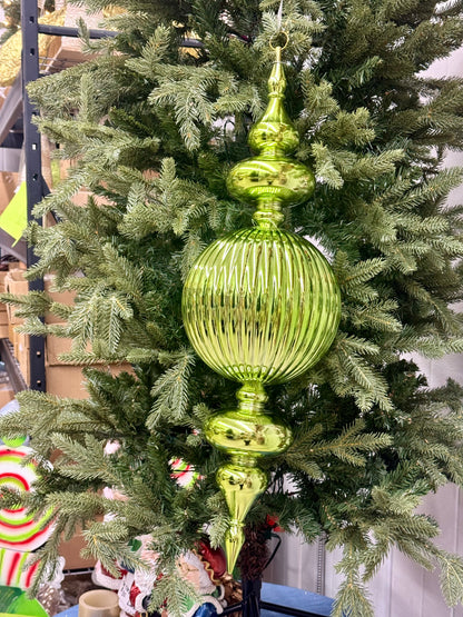 25.5 Inch Shiny Spearmint Finial Ornament