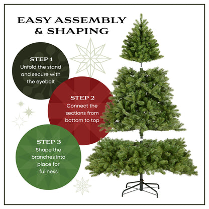 National Tree Company 7ft Dunhill Fir Unlit Christmas Tree Open Box