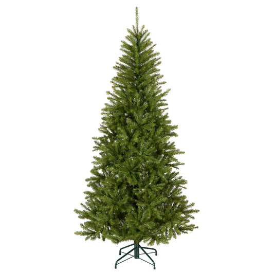 National Tree Company 6.5 ft. Unlit Dunhill Fir Slim Hinged Tree Open Box