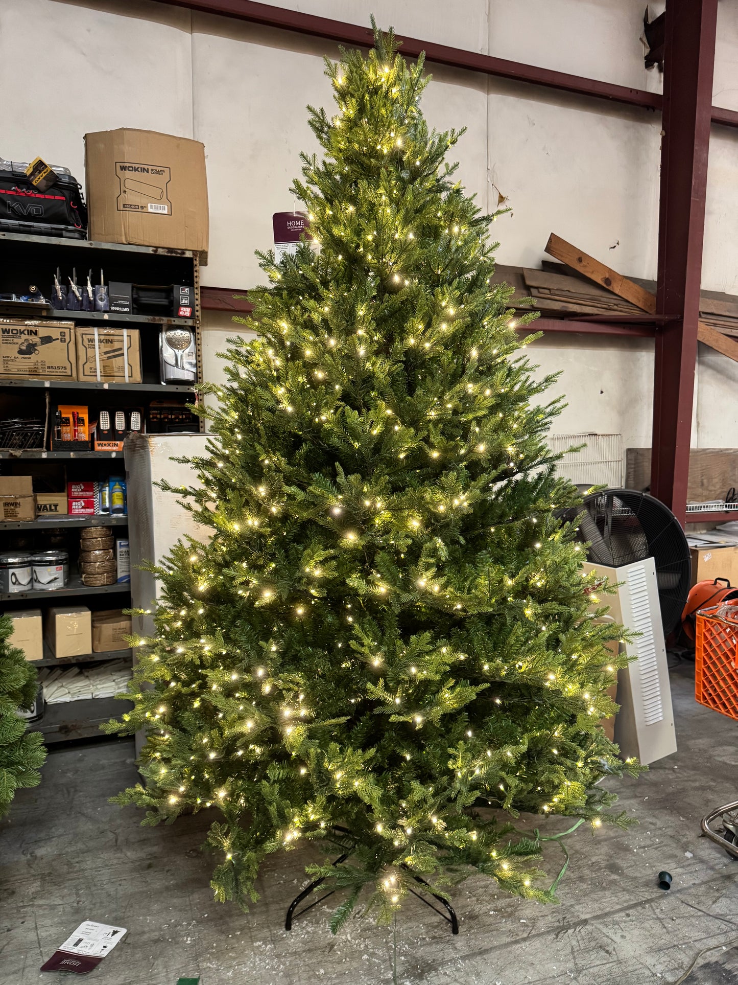 Home Decorators Collection 9 Foot Eastcastle Balsam Fir LED Pre Lit Tree Open Box