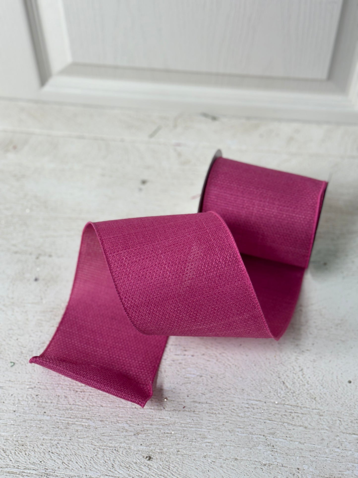 4 Inch By 10 Yard Hot Pink Royal Burlap Ribbon