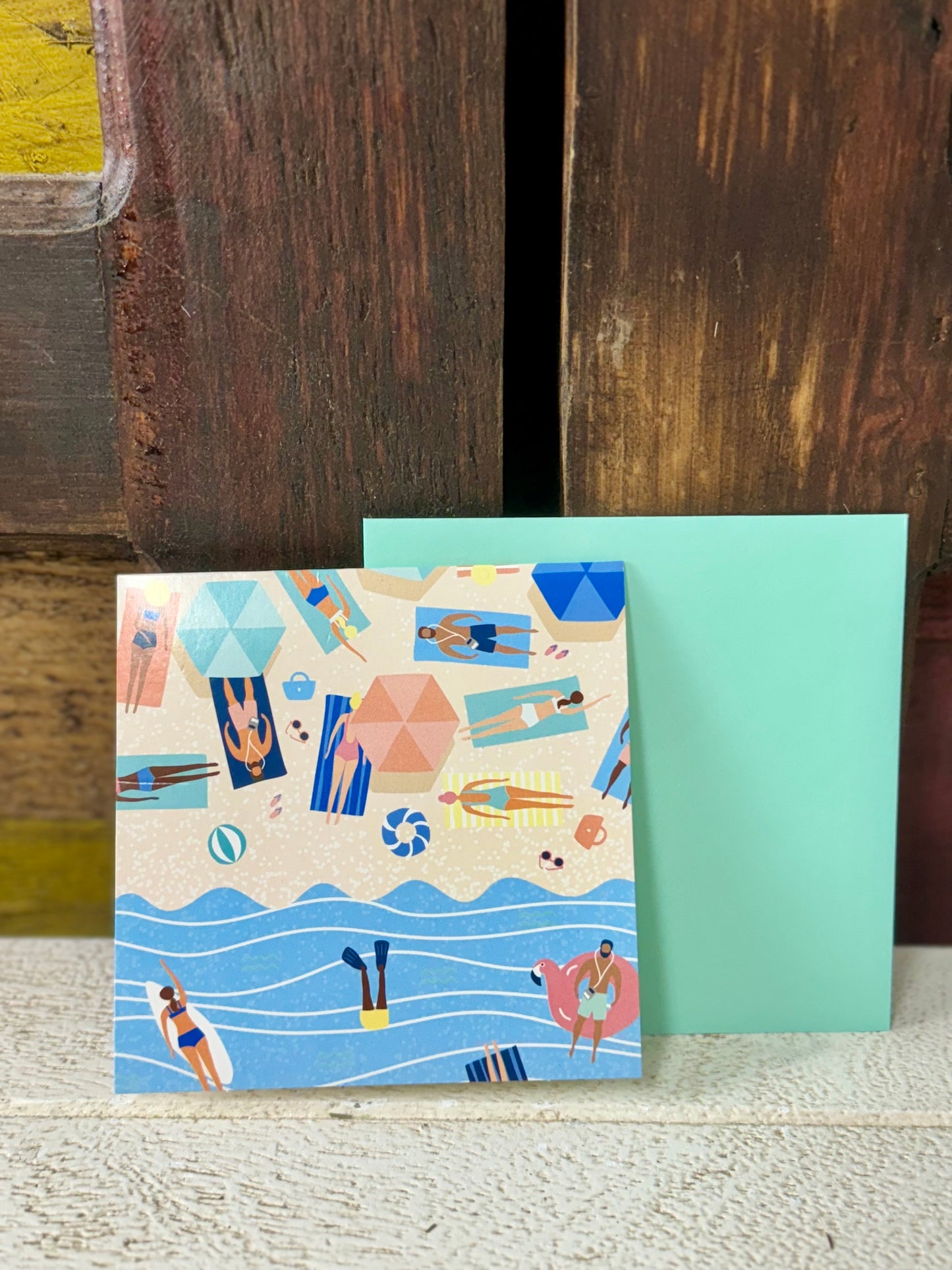 Day At The Beach Notecards with Envelopes
