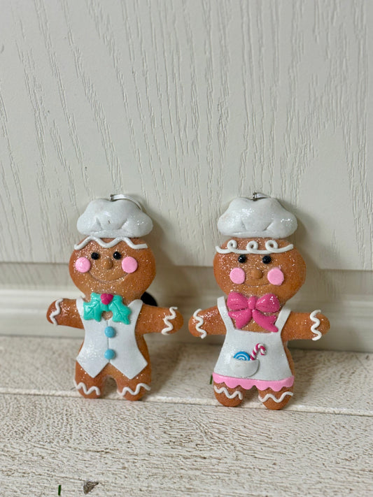 4.75 Inch Clay Gingerbread Cookie Ornament Boy Or Girl