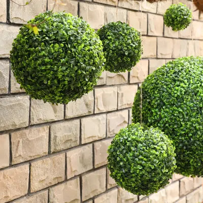 11 Inch Artificial Boxwood Topiary Ball