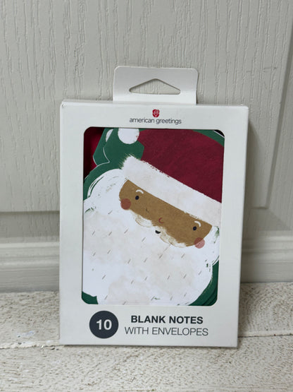 American Greetings Santa Head Blank Notes With Envelopes