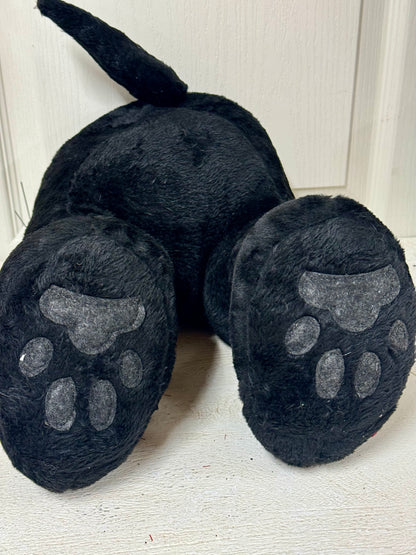 14 Inch Black Dog Butt Wreath Attachment