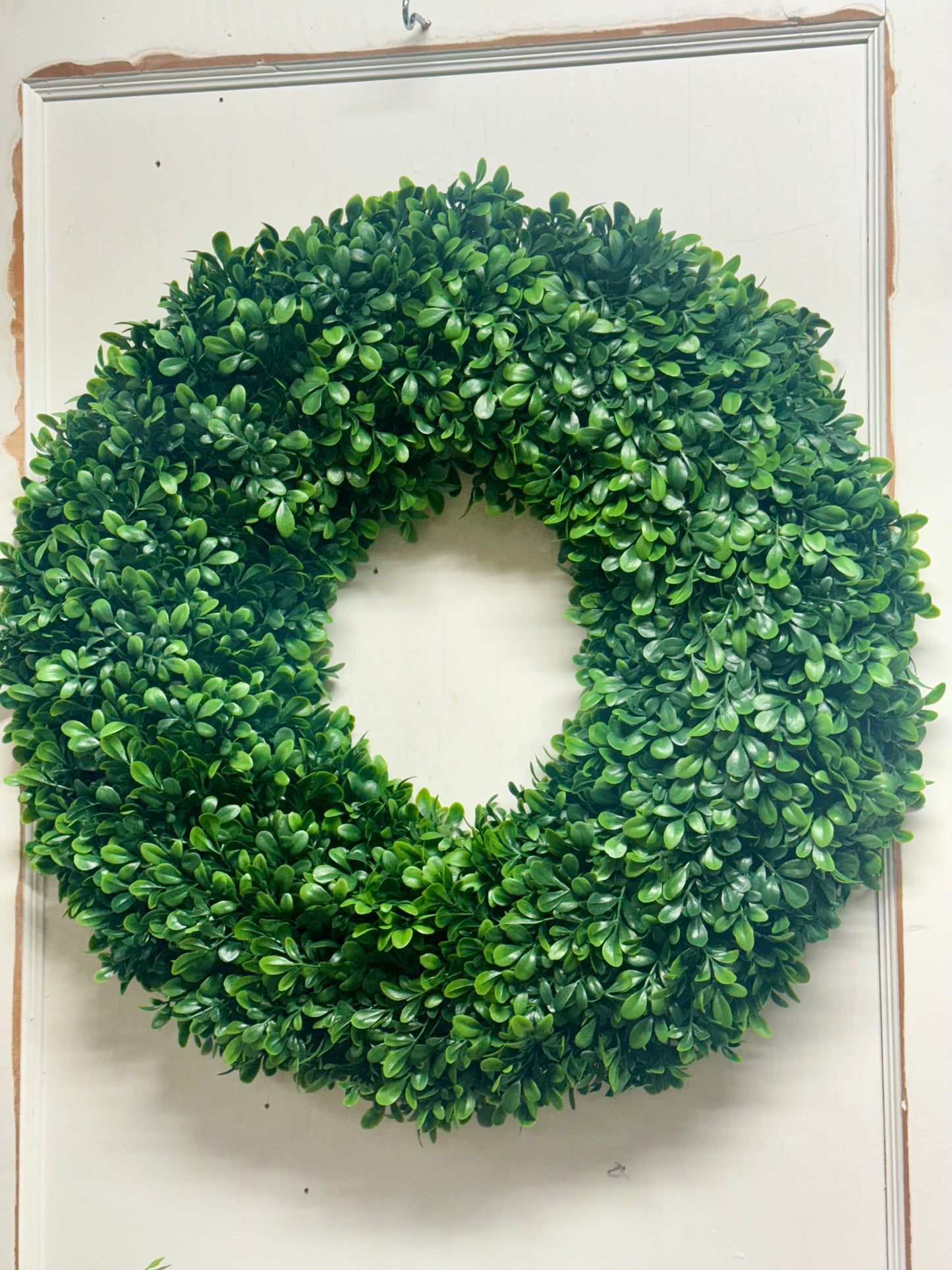 22 Inch Green Round Boxwood Wreath