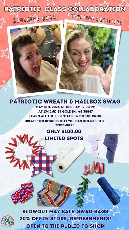 TICKET For In Person Wreath Class With Lorie, Courtney and Lindsay