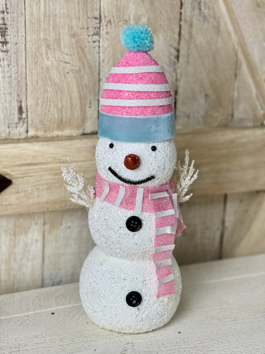Pastel Standing Snowman