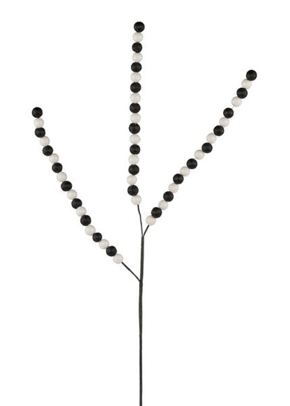 26 Inch Black And White Spike Ball Spray