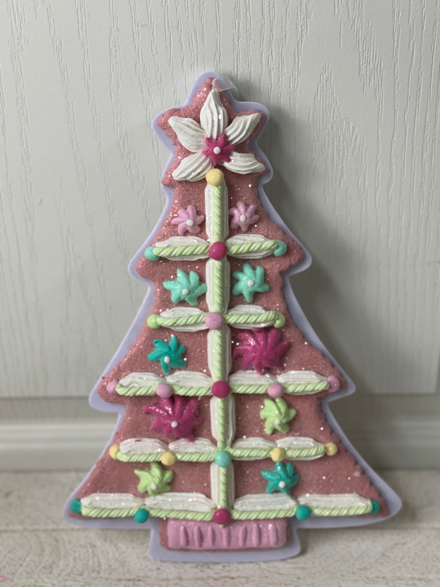 11 Inch Clay Dough Candy Christmas Tree Ornament