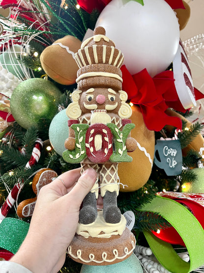 Resin Candy Gingerbread Nutcracker Decor Two Styles