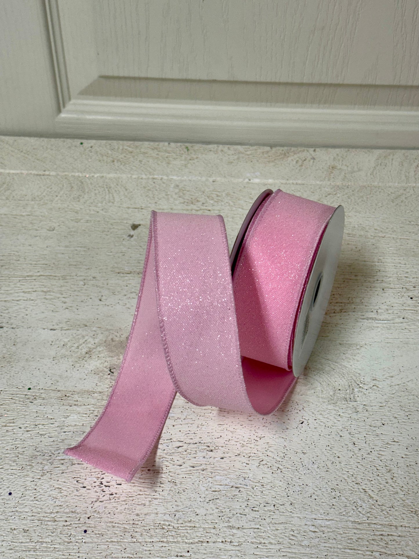 1.5 Inch By 10 Yard Pink Crystal Shine Ribbon