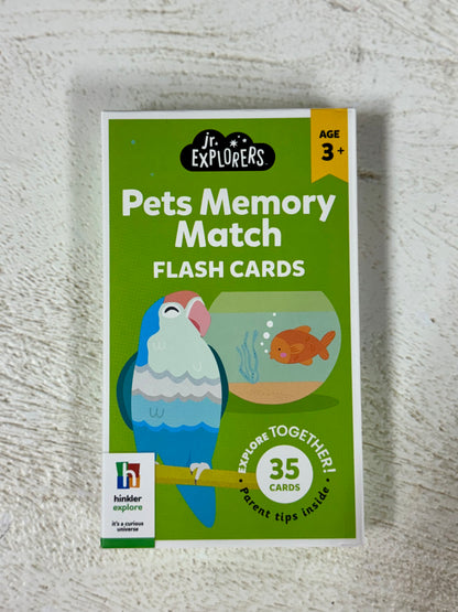 Jr. Explorers Pets Memory Match Flash Cards