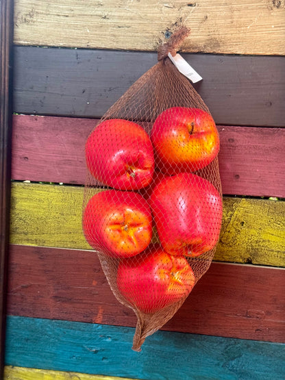 Faux Red Apples Six Per Bag