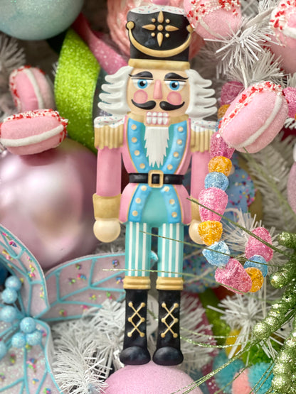 12 Inch Small Metal Pastel Nutcracker Sign