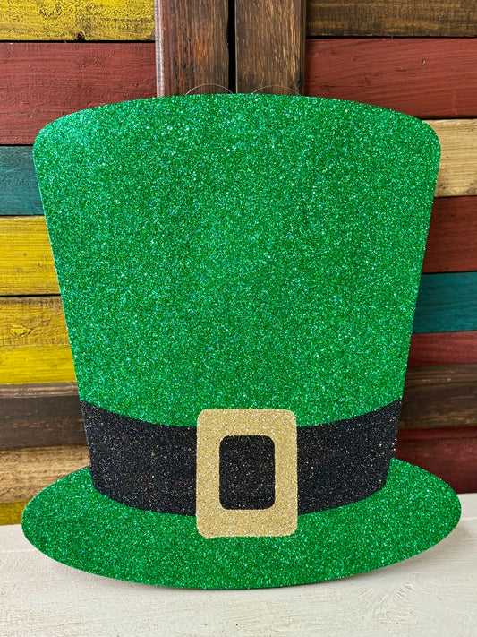 Glitter St Patrick's Day Top Hat
