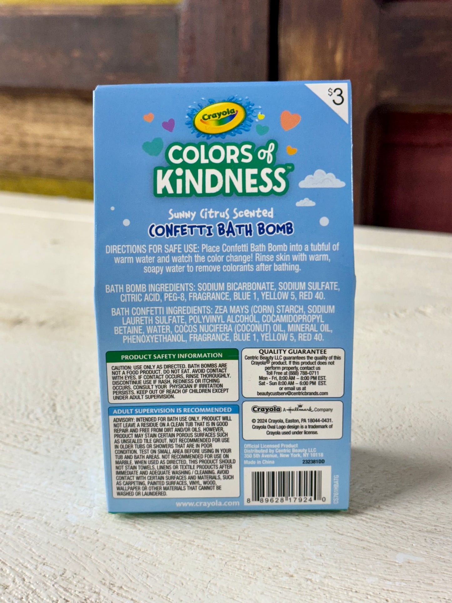 Crayola Color Of Kindness Sunny Citrus Scented Bath Bomb