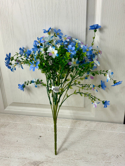 18 Inch Blue Purple White Mini Cosmos Bush