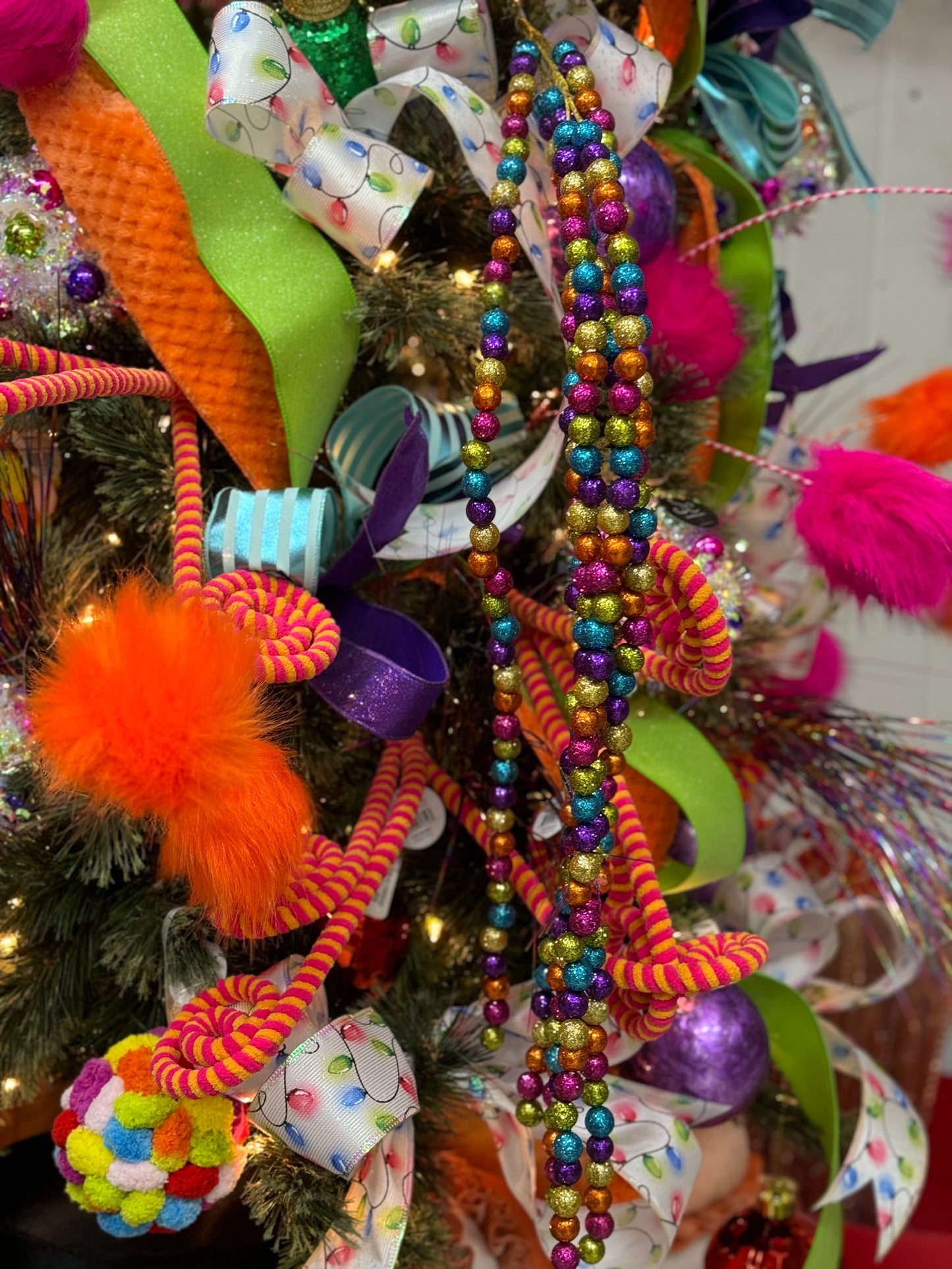 48 Inch Fiesta Hanging Glitter Ball Spray