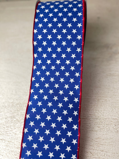 4 Inch By 10 Yard Stars And Stripes Double Sided Ribbon