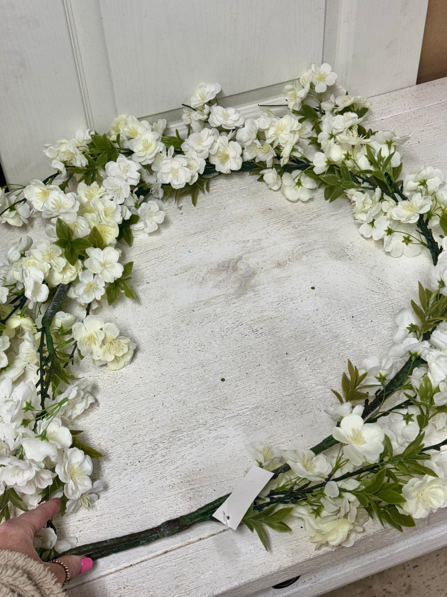 5 Foot White Cherry Blossom Garland