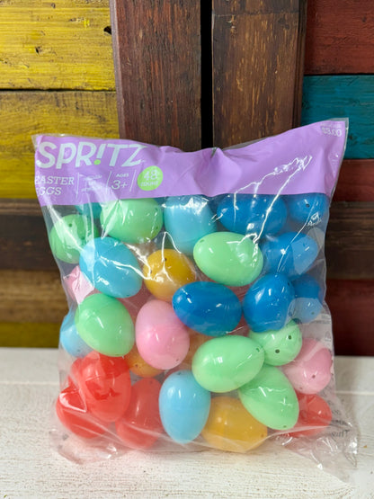 Spritz 48 Multicolor Plastic Easter Eggs